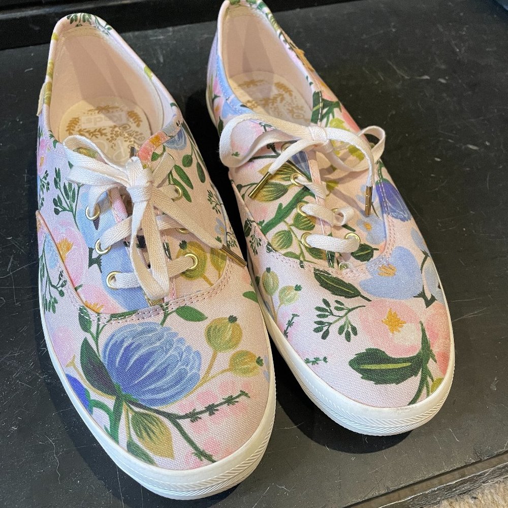 Keds x Rifle Paper Co.  Champion Botanical Lace On Sneakers